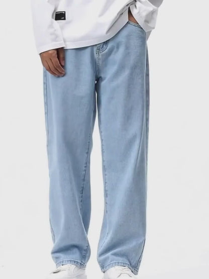 Men Slim Mid Rise Blue Jeans